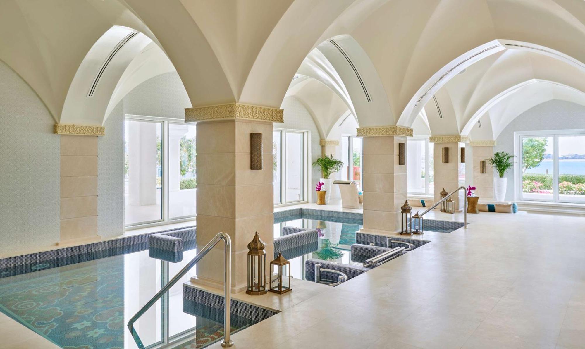 Hilton Salwa Beach Resort And Villas Abu Samra Eksteriør bilde Spa at The Westin